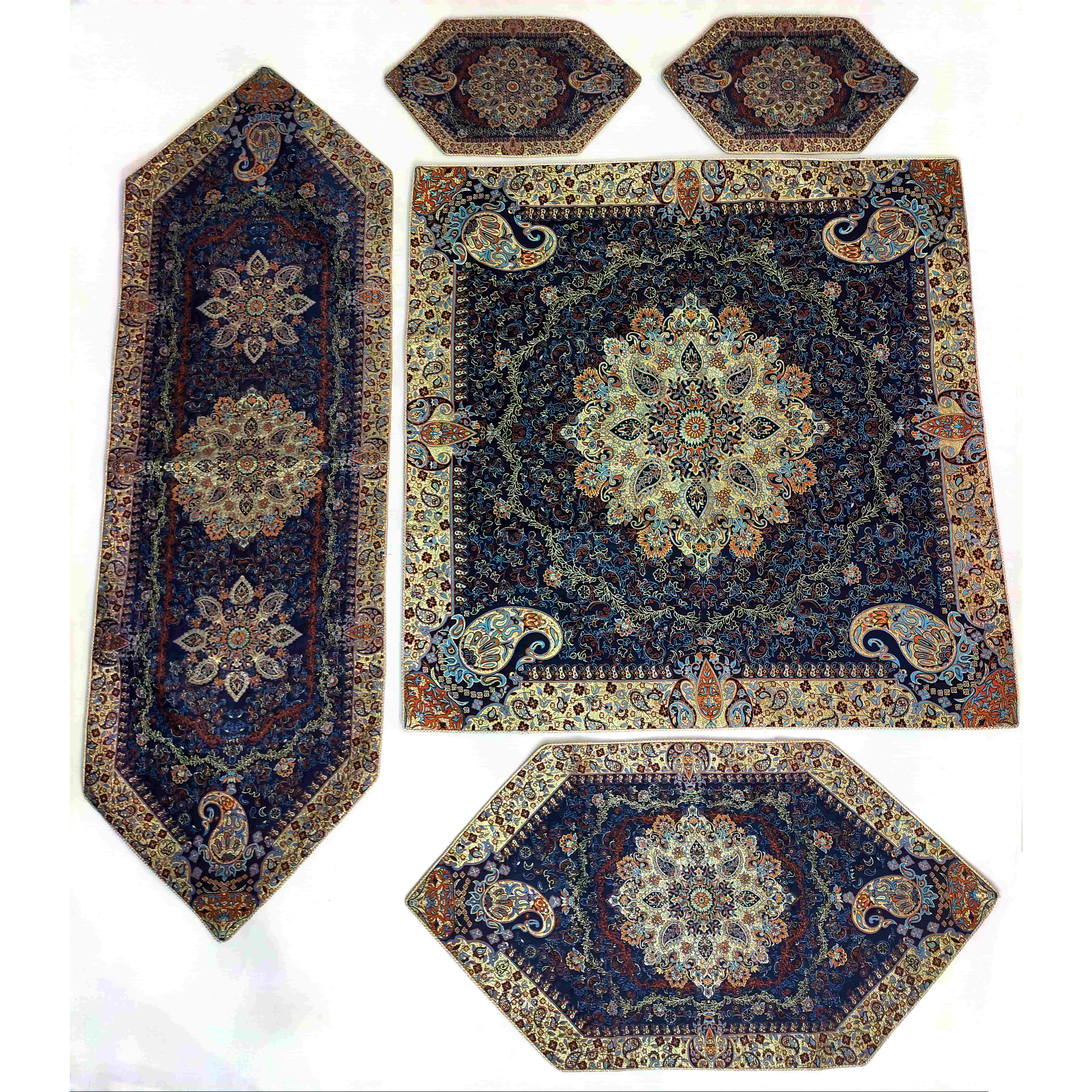 ست ۵ تکه رومیزی طرح اطلس